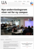 Nye undervisningsrom viser vei for ny campus