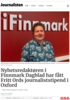 Nyhetsredaktøren i Finnmark Dagblad har fått Fritt Ords journaliststipend i Oxford