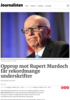 Opprop mot Rupert Murdoch får rekordmange underskrifter