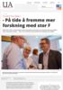 - På tide å fremme mer forskning med stor F