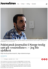 Pakistansk journalist i Norge trolig satt på «svarteliste»: - Jeg ble sjokkert