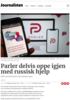 Parler delvis oppe igjen med russisk hjelp