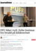 PFU ikke i tvil: Felte Josimar for brudd på kildevernet