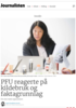 PFU reagerte på kildebruk og faktagrunnlag