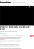 Politiet fikk ikke medhold i PFU