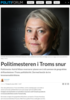 Politimesteren i Troms snur