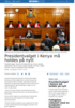 Presidentvalget i Kenya må holdes på nytt
