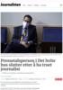 Pressetalsperson i Det hvite hus slutter etter å ha truet journalist