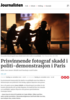 Prisvinnende fotograf skadd i politi-demonstrasjon i Paris
