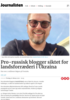 Pro-russisk blogger siktet for landsforræderi i Ukraina