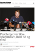 Problemet var ikke spørsmålet, men tid og sted
