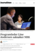 Programleder Line Andersen saksøker NRK