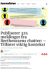 Publiserer 325 meldinger fra Bertheussens chatter: - Tilfører viktig kontekst