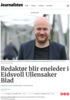Redaktør blir eneleder i Eidsvoll Ullensaker Blad