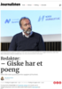 Redaktør: - Giske har et poeng