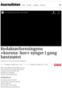 Redaktørforeningens «korona-kor» synger i gang høstmøtet