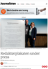 Redaktørplakaten under press
