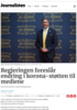 Regjeringen foreslår endring i korona-støtten til mediene