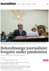 Rekordmange journalister fengslet under pandemien