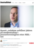 Resett-redaktør avblåser jakten på medlemsskap i presseforeningene etter MBL-nei