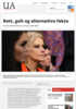 Rett, galt og alternative fakta
