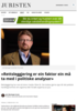 «Rettsleggjering er ein faktor ein må ta med i politiske analysar»