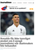 Ronaldo får ikke innvilget ønsket om å unngå journalister når skattesaken blir behandlet