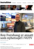 Roy Furuhaug er ansatt som nyhetssjef i VGTV