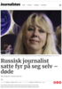 Russisk journalist satte fyr på seg selv - døde