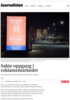 Sakte oppgang i reklamemarkedet