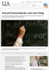 Sats på fremmedspråk, men sats riktig