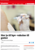 Sier ja til hpv-vaksine til gutter