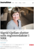 Sigrid Gjellan slutter som regionredaktør i NRK