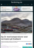 Sju år med temperaturer over normalen på Svalbard