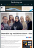 Skam blir fag ved Universitetet i Oslo