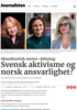 Skandinavisk metoo-dekning: Svensk aktivisme og norsk ansvarlighet?