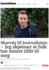 Skarvøy til Journalisten: - Jeg skjønner at folk har mistet tillit til meg
