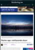 Skytes opp i nattlysende skyer