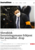 Slovakisk forretningsmann frikjent for journalist-drap