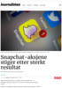 Snapchat-aksjene stiger etter sterkt resultat