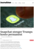Snapchat stenger Trumps konto permanent