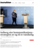 Solberg sier kommunikasjons-strategien av og til er vanskelig
