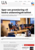 Spør om premiering vil bedre utdanningskvalitet