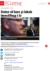 Staten vil bare gi lokale lønnstillegg i år