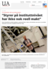 Styrer på instituttnivået har ikke nok reell makt