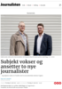 Subjekt vokser og ansetter to nye journalister
