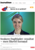 Svakere Dagbladet-resultat - men likevel fornøyd