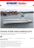 Svensk el-båt med moderat pris
