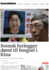 Svensk forlegger dømt til fengsel i Kina