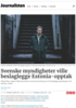 Svenske myndigheter ville beslaglegge Estonia-opptak